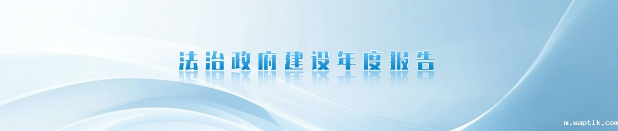 法治政府建设年度报告